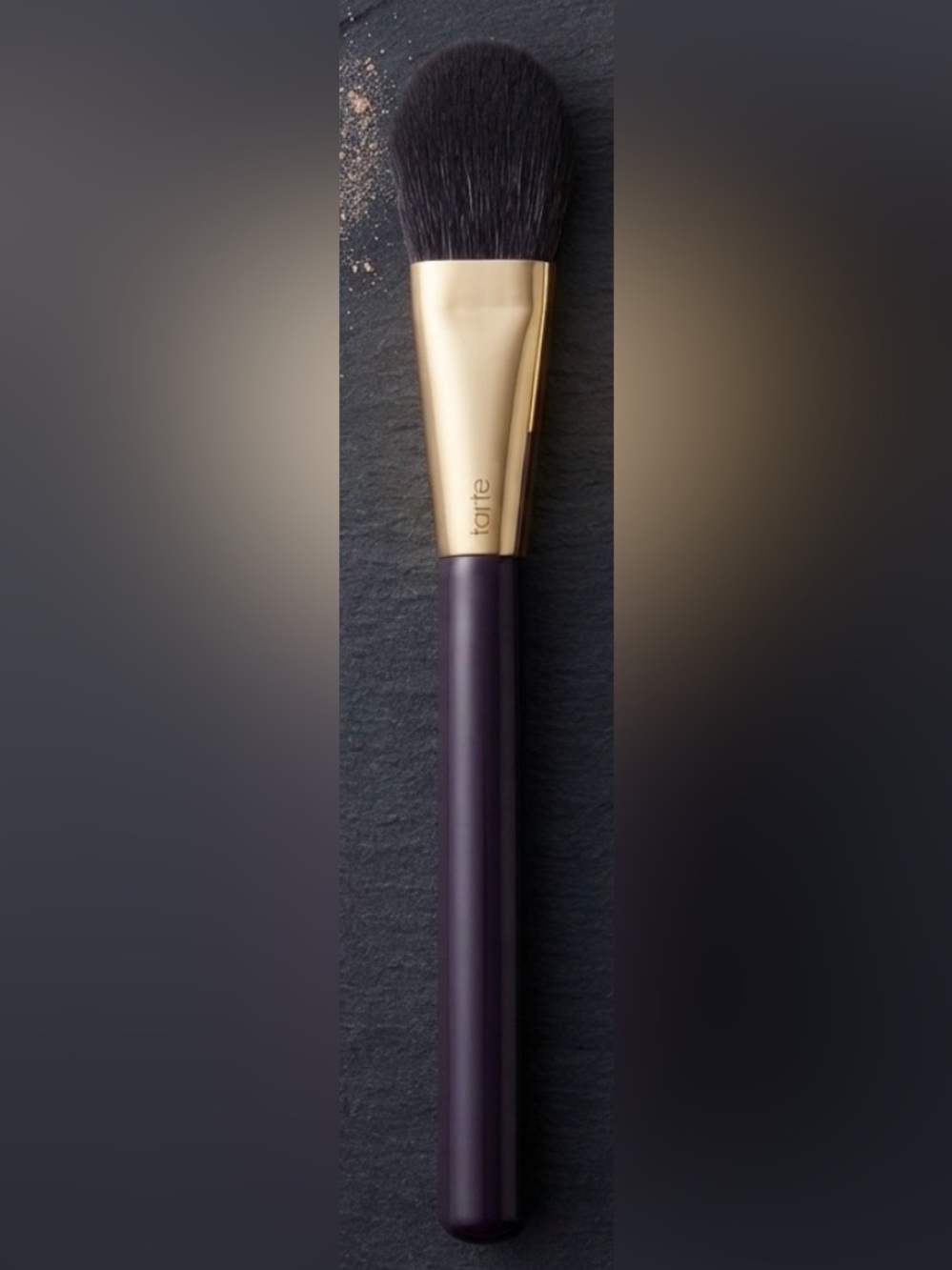 Tarte Cosmetics Makeup Brush - Gold & Purple Handle - NEW
